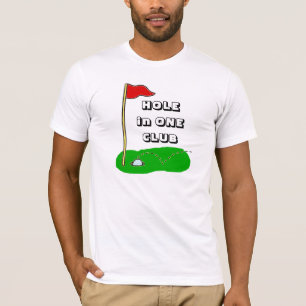 Golf för hole in oneklubbpersonlig t shirt