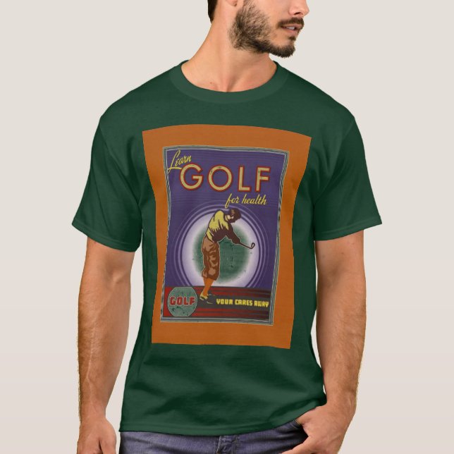 Golf för vård- tee shirt (Framsida)
