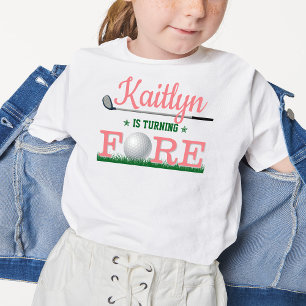 Golf Fore 4e födelsedagen T Shirt