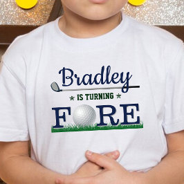 Golf Fore 4e födelsedagen T Shirt