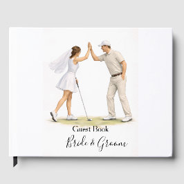 Golf Fore Ever with Bride and Groom Wedding  Gästböcker
