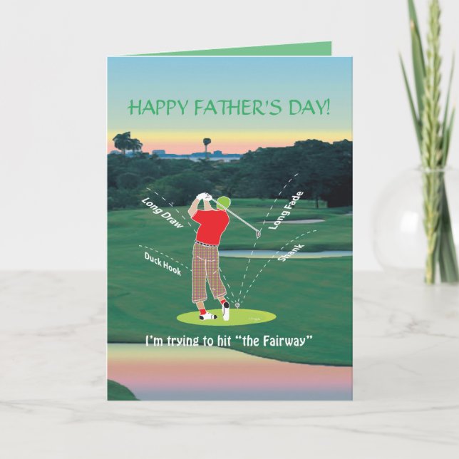 GOLF - Försöker slått "Fairway" Kort (Framsida)