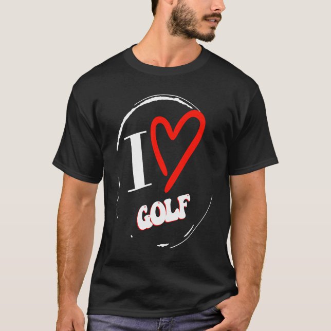 Golf Funny idé T Shirt (Framsida)