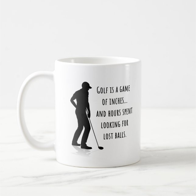 Golf Funny Mug, Golf Joke Kaffemugg (Vänster)