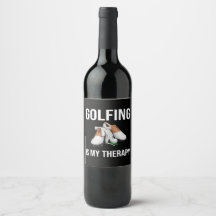 Golf Funny Quotes golfing är min terapi