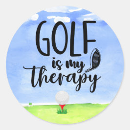 Golf Funny säger för golfer Classic Round Sticke Runt Klistermärke