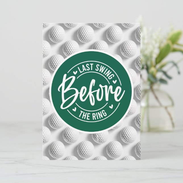 Golf Funny Sayed for Bachelor Golfer Inbjudningar (Stående Fram)