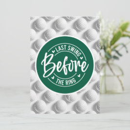 Golf Funny Sayed for Bachelor Golfer Inbjudningar