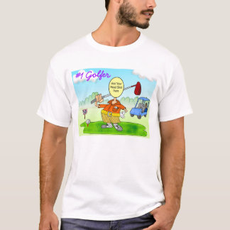 Golf Funny Tecknad T Shirt