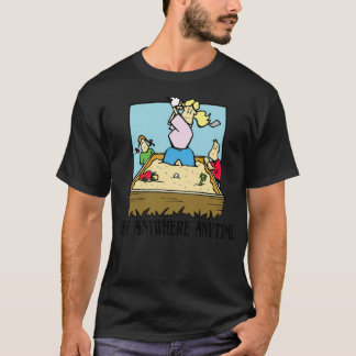 GOLF FUNNY WOMENS GOLF ANYWHERE sport  T Shirt