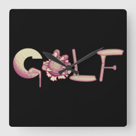 Golf Fyrkantig Klocka