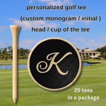 GOLF GAL STYLISH CUSTOM MONOGRAM GOLF TEES