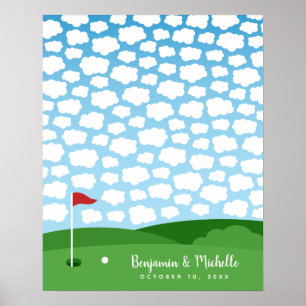 Golf Gästbok Poster - 100 Signaturer