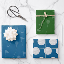 Golf Gift Wrap - Golfer Wrapping Papper