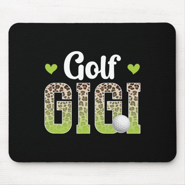 Golf Gigi Leopard Golfare Gigi Av En Golfspelare G Musmatta (Framsidan)