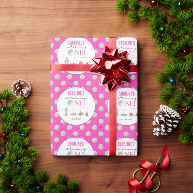 Golf Girls första födelsedag Presentpapper (Julgåva)