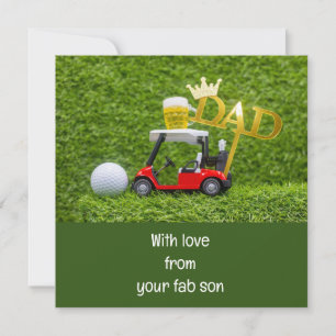 Golf Glad fars dag Kort