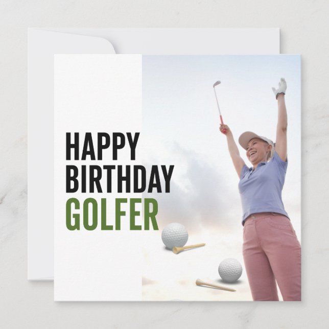 Golf Glad födelsedag golfare (Framsida)