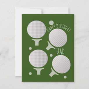 Golf Glad födelsedag pappa farfar Kort