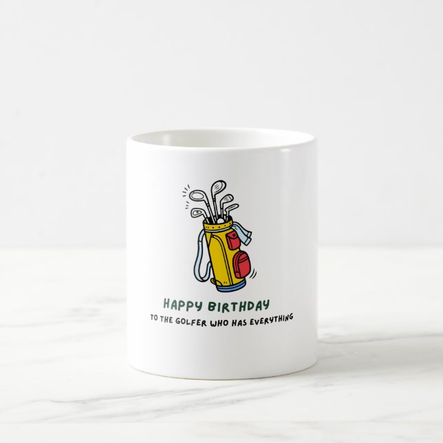 Golf Glad födelsedag till golfare som har allt Kaffemugg (Center)