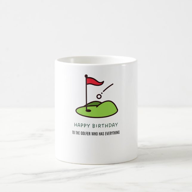 Golf Glad födelsedag till golfare som har allt Kaffemugg (Center)