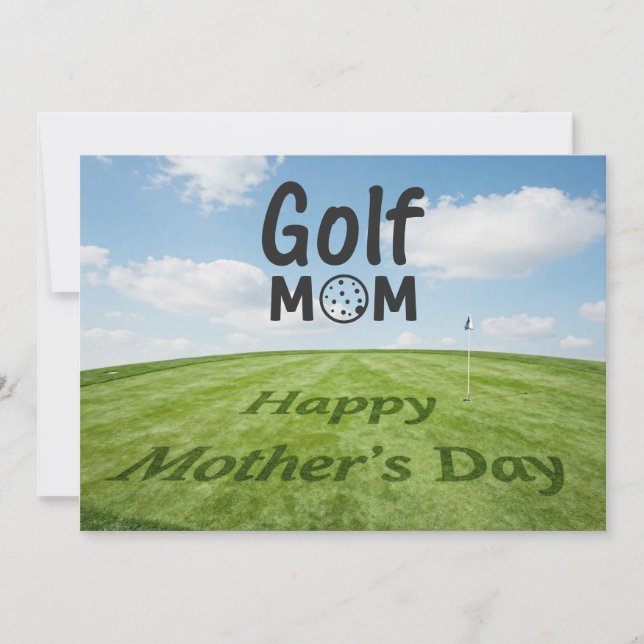 Golf Glad mors dag på golfbanan (Framsida)