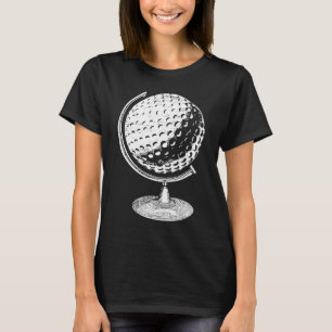 Golf Globe Golf Boll Globe i ett golfställ T Shirt