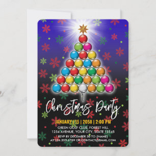 Golf God jul-Helgdag-design Inbjudningar