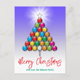 Golf God Jul-Holiday Design Vykort