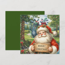 Golf God jul med Jultomten