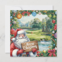 Golf God jul med Jultomten