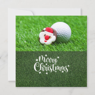 Golf God jul med Jultomten Julkort