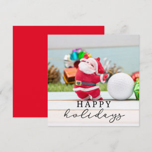 Golf God jul med Jultomten Kort