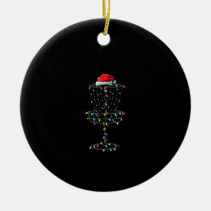 Golf Golf Basket Santa Disk Golf Frisbee Golfer Julgransprydnad Keramik
