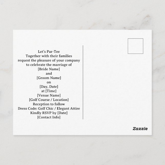 Golf golf flag on heart shape on putting green vykort (Baksida)