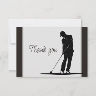 Golf Golfande Frivillig Hjälpare Tack Kort
