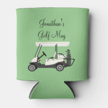 Golf Golfer Cart Personlig Coffee Beer