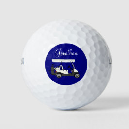 Golf Golfer Cart Personlig Golf Bollar