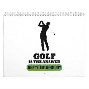 Golf Golfer Golfing Golfing Golf boll Golf-kurs Kalender