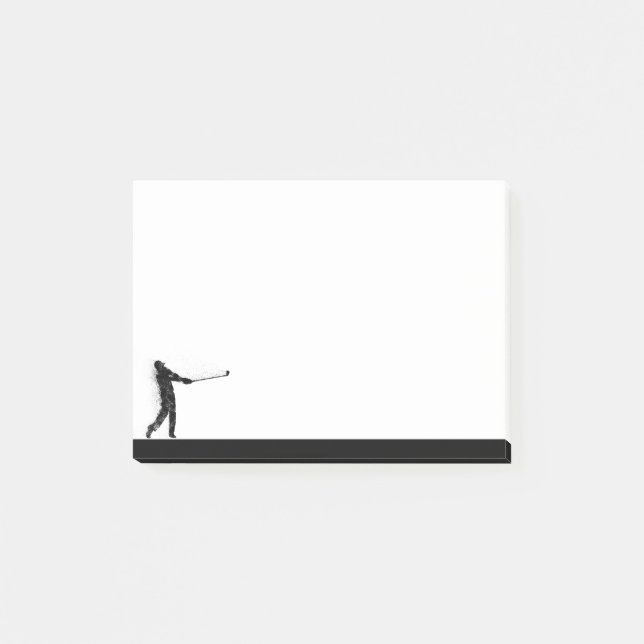 Golf Golfer Golfing Sport Silhouette Post-it Block (Framsida)