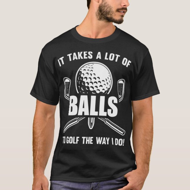 Golf Golfer golfmamma T Shirt (Framsida)