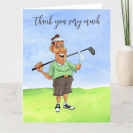 Golf Golfer Tack för ditt golfkort