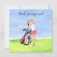 Golf Golfer Tack för ditt golfkort