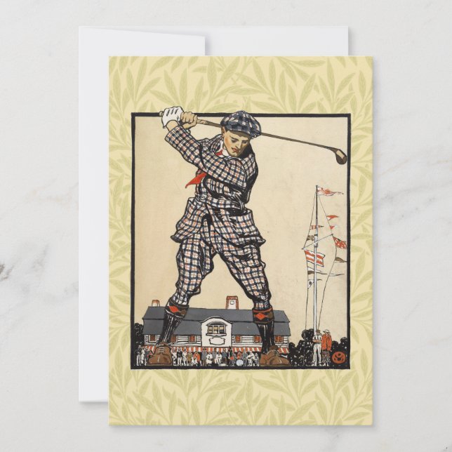 Golf Golfer Vintage Antique Golfing (Framsida)