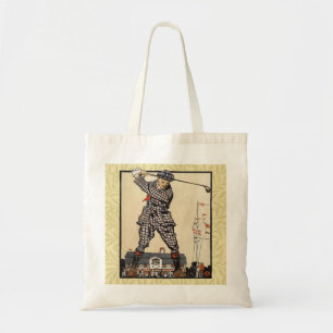 Golf Golfer Vintage Antique Golfing Tygkasse