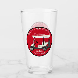 Golf Golfing Cart Beer Pint Soda Drinkware Set Glaskopp