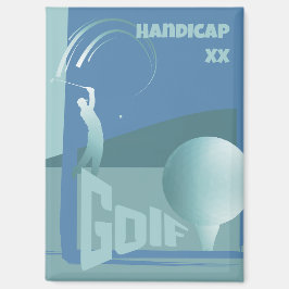 Golf golfing golfer Golf klubb, tillbehör Magnet