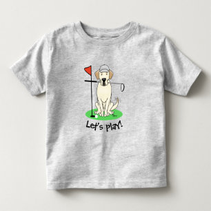 Golf Golfing Gul lab Labrador Retriever Hund T Shirt