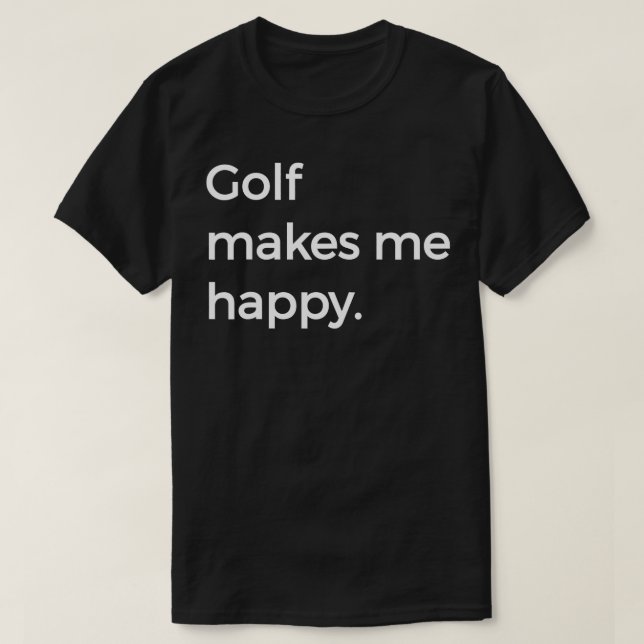 Golf gör att jag använder Lycklig Design Caddy Dri T Shirt (Design framsida)
