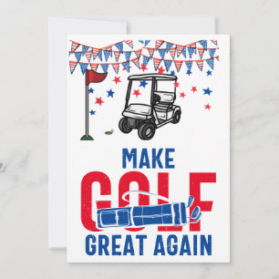 Golf Gör Golf Underbart igen med flagga i Amerika Inbjudningar